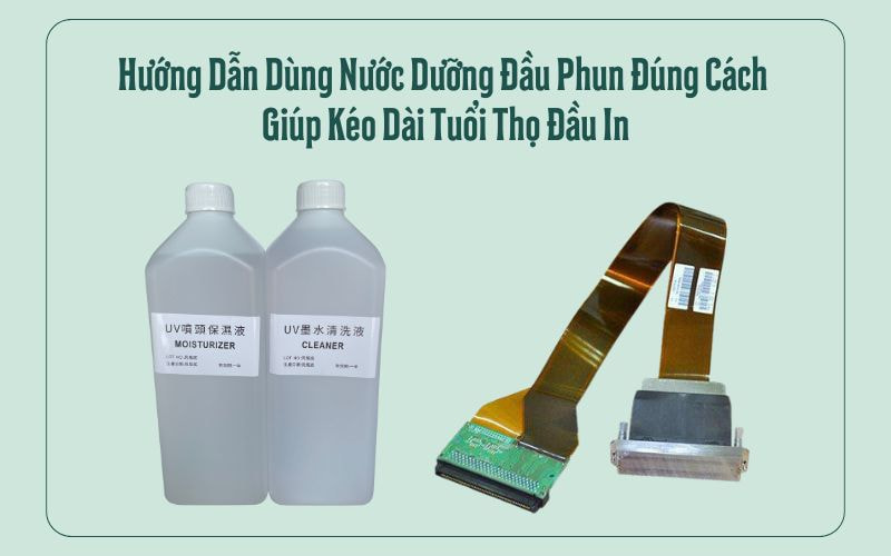 Hướng Dẫn Dùng Nước Dưỡng Đầu Phun Đúng Cách Giúp Kéo Dài Tuổi Thọ Đầu In
